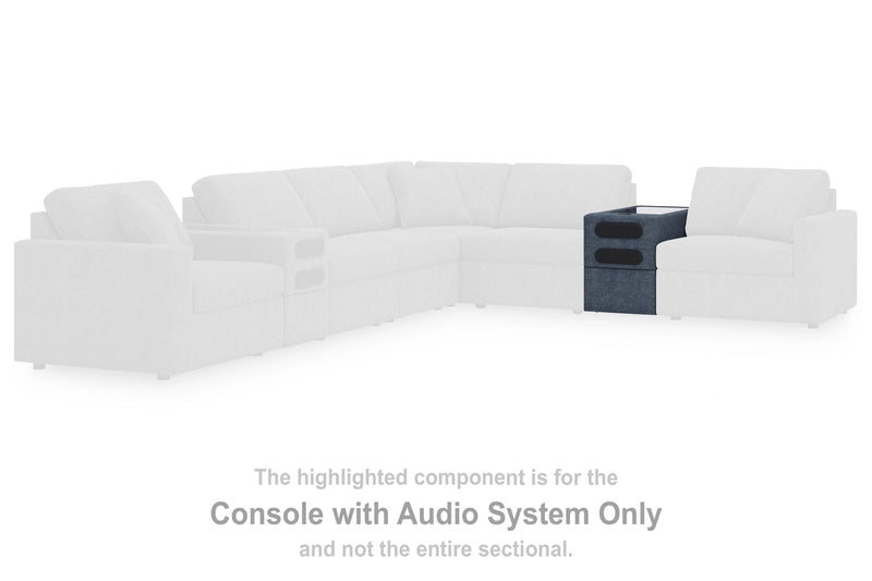 Modmax Balanced Sectional with Audio and Storage Consoles