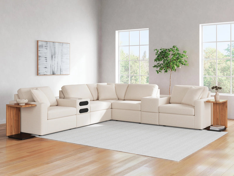 Modmax Balanced Sectional with Audio and Storage Consoles