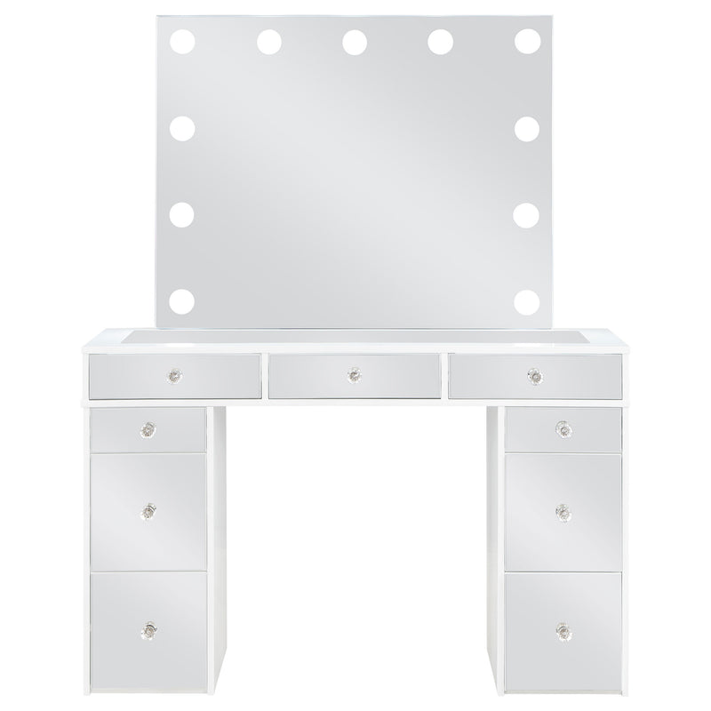 Regina Makeup Vanity Table with LED Mirror and Stool