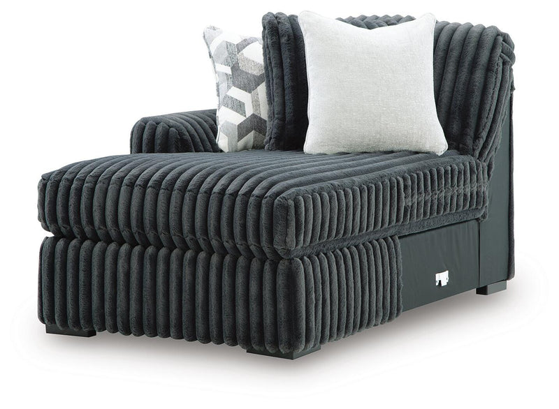 Midnight-Madness Sectional with Chaise