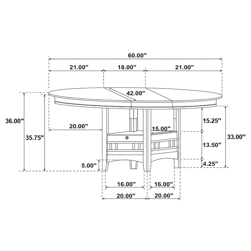 Lavon Counter Height Extension Dining Table